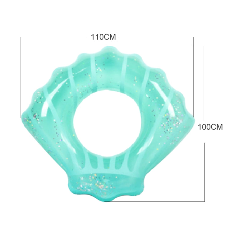 Shell Shape Inflatable Swimming Ring Lifesaving Ring Axillary Ring, Size: L,100x110cm, Size: 100x110cm(Blue), Size: 100x110cm (Pink)