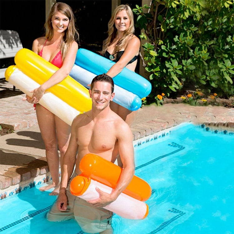 Foldable Double-purpose Backrest Float Hammock with Net, Size: 130x73cm, Size: 130x73cm (Orange), Size: 130x73cm (Pink), Size: 130x73cm (Blue), Size: 130x73cm (Red), Size: 130x73cm (Sapphire Blue), Size: 130x73cm (Yellow)