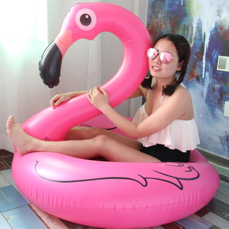 Summer Inflatable Flamingo Shaped Float Pool Lounge Swimming Ring Floating Bed Raft, Size: 120cm, Size: 120cm