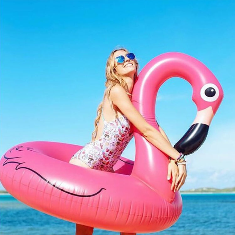 Summer Inflatable Flamingo Shaped Float Pool Lounge Swimming Ring Floating Bed Raft, Size: 120cm, Size: 120cm