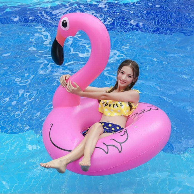 Summer Inflatable Flamingo Shaped Float Pool Lounge Swimming Ring Floating Bed Raft, Size: 120cm, Size: 120cm