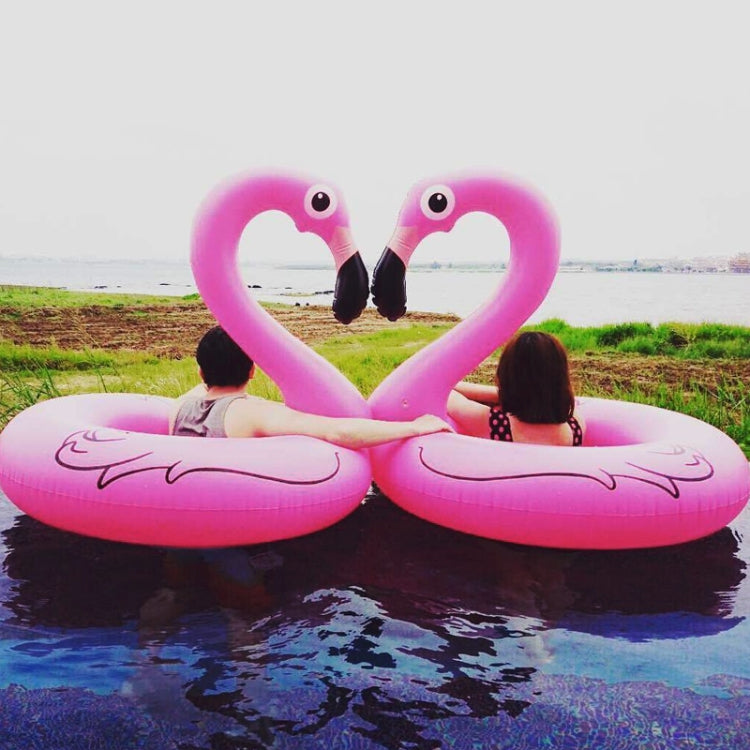 Summer Inflatable Flamingo Shaped Float Pool Lounge Swimming Ring Floating Bed Raft, Size: 120cm, Size: 120cm