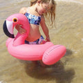 Kids Summer Water Fun Inflatable Flamingo Shaped Pool Ride-on Swimming Ring Floats, Outer Diameter: 87cm, Watermelon Shaped, Outer Diameter: 87cm, Blue Toucan Shaped