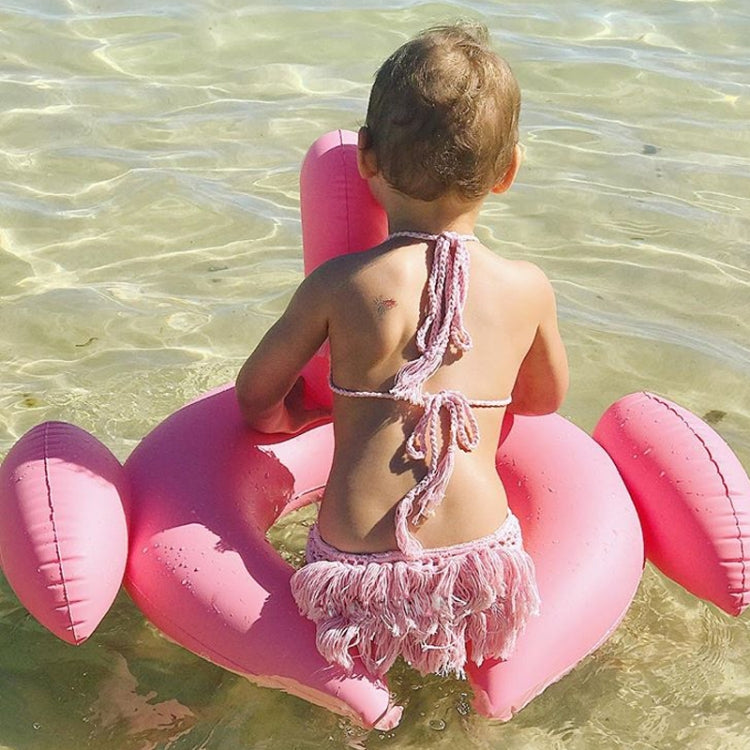 Kids Summer Water Fun Inflatable Flamingo Shaped Pool Ride-on Swimming Ring Floats, Outer Diameter: 87cm, Watermelon Shaped, Outer Diameter: 87cm, Blue Toucan Shaped