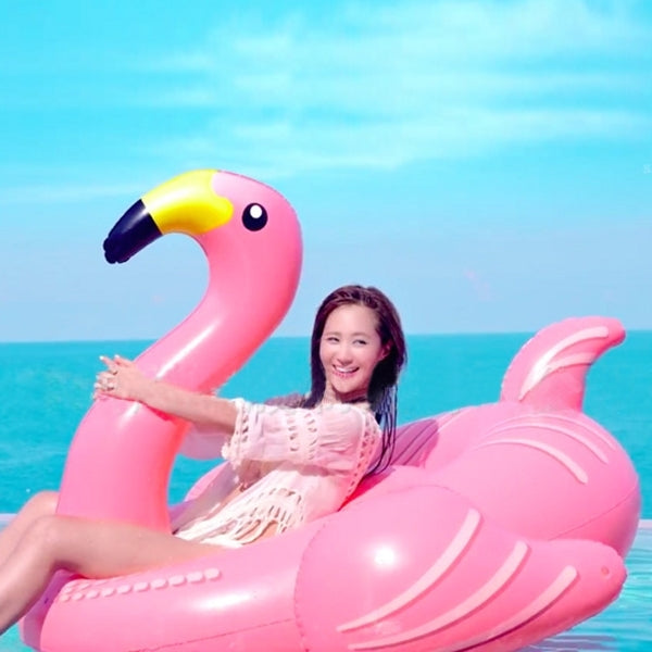 Inflatable Flamingo Shaped Floating Mat Swimming Ring, Inflated Size: 190 x 200 x 130cm, Flamingo