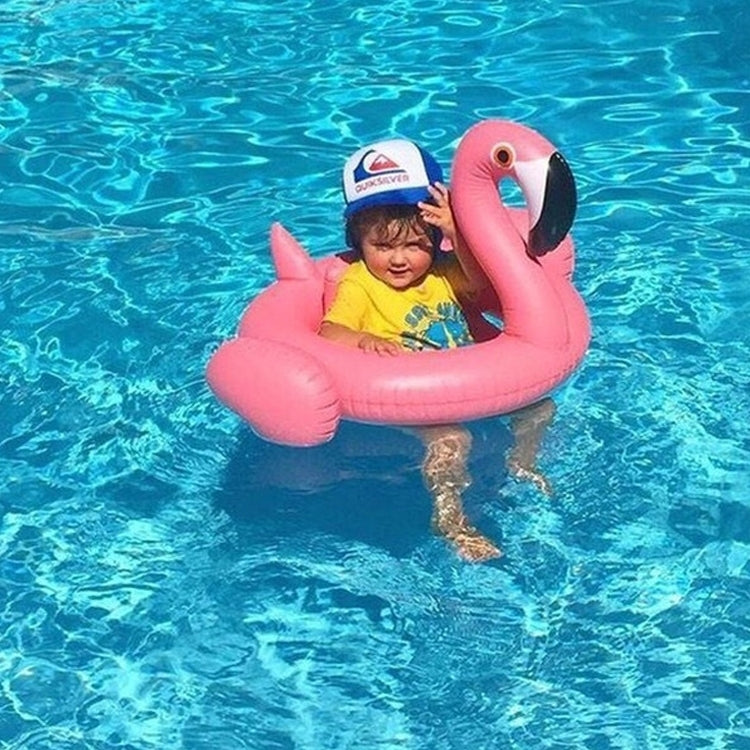 Inflatable Flamingo Shaped Baby Swimming Ring, Inflated Size: 83 x 83 x 48cm, Flamingo Baby Ring