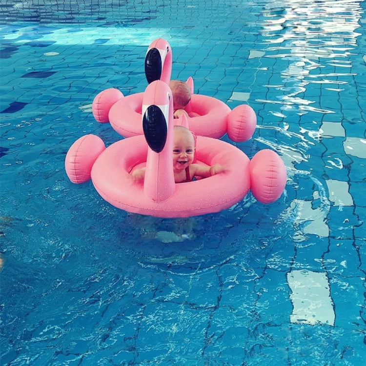 Inflatable Flamingo Shaped Baby Swimming Ring, Inflated Size: 83 x 83 x 48cm, Flamingo Baby Ring