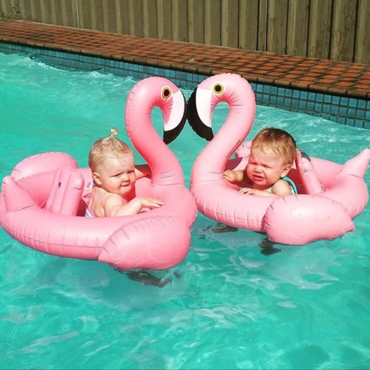 Inflatable Flamingo Shaped Baby Swimming Ring, Inflated Size: 83 x 83 x 48cm, Flamingo Baby Ring