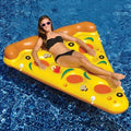 Inflatable Pizza Slice Shaped Floating Mat Swimming Ring, Inflated Size: 180 x 130cm, Pizza Slice