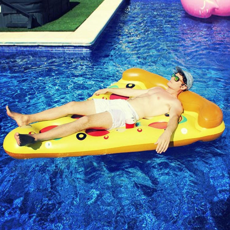 Inflatable Pizza Slice Shaped Floating Mat Swimming Ring, Inflated Size: 180 x 130cm, Pizza Slice