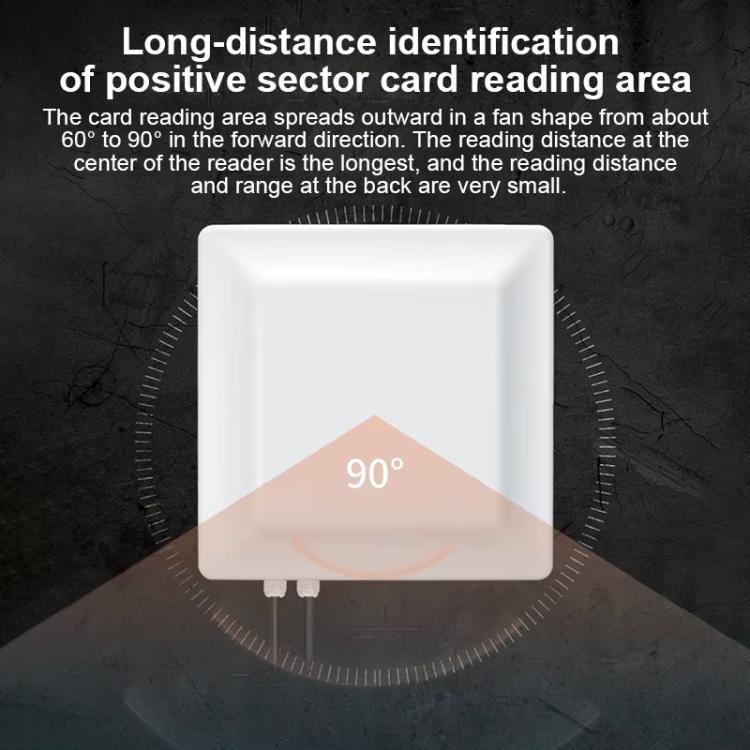 UHF Middle Range RFID Integrated Reader Identification Distance 0-5m, Style: Standard, Standard
