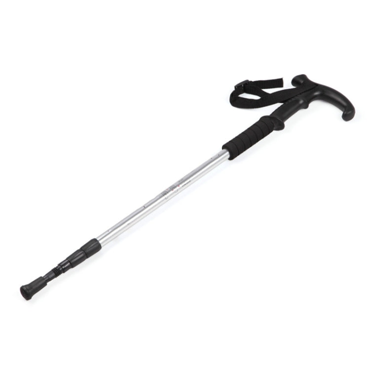 132cm Telescopic Outdoor Three-section Trekking Pole, Red#132cm, Blue#132cm, Silver#132cm, Black#132cm