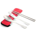 Three-Piece Outdoor Cutlery, Big Red, Light blue, Dark blue, Rose Red, Grass green, Fluorescent green, Orange, Purple
