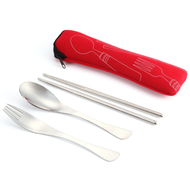 Three-Piece Outdoor Cutlery, Big Red, Light blue, Dark blue, Rose Red, Grass green, Fluorescent green, Orange, Purple