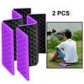 2 PCS Portable Folding Cellular Massage Cushion Outdoors Damp Proof Picnic Seat Mats EVA Pad, 2 PCS (Purple), 2 PCS (Red), 2 PCS (Dark green), 2 PCS (Grass green), 2 PCS (Orange), 2 PCS (Blue)
