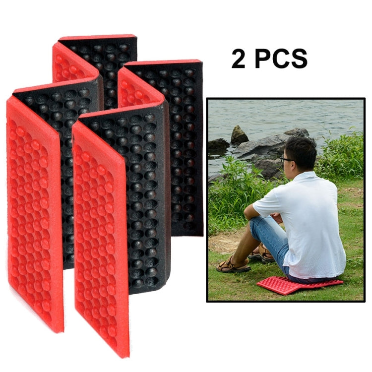 2 PCS Portable Folding Cellular Massage Cushion Outdoors Damp Proof Picnic Seat Mats EVA Pad, 2 PCS (Grass green), 2 PCS (Orange), 2 PCS (Blue), 2 PCS (Purple), 2 PCS (Red), 2 PCS (Dark green)