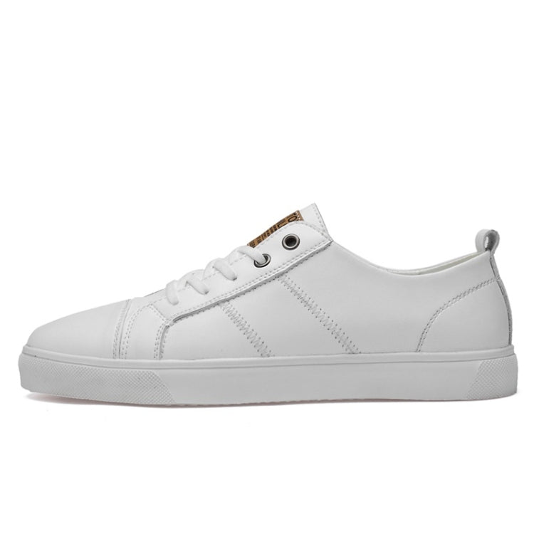Microfiber Leather Upper Simple Solid Color Casual Shoes for Men, 38, 39, 40, 41, 42, 43