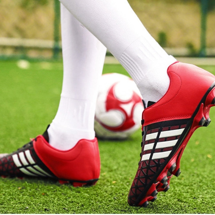 Comfortable and Lightweight PU Soccer Shoes for Children & Adult, 31, 32, 33, 34, 35, 36, 37, 38, 39, 40, 41, 42, 43