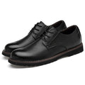 Round Head Solid Color First Layer Cowhide Casual Shoes for Men, 36, 37, 38, 39, 40, 41, 42, 43, 44, 45, 46, 47, 48