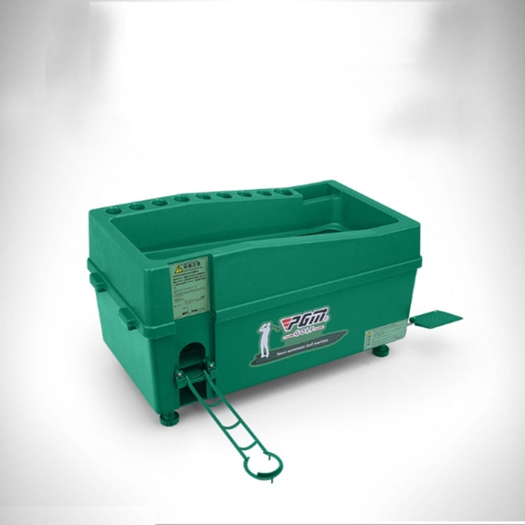 PGM Indoor Golf Multi-function Large Capacity Automatic Ball Machine with Club Rack, 60x33x27cm Grey, 60x33x27cm Green