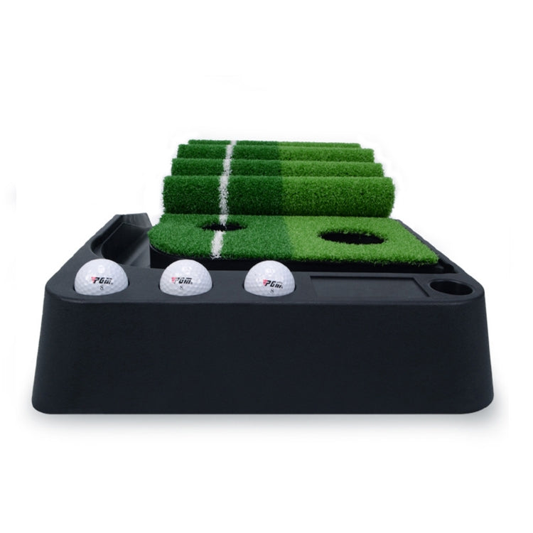 PGMPGM 2.5m Golf Indoor Swing Grip Putting Trainer Practice Pace with Automatic Return Fairways & 3 Soft Balls & 3 Two-color Balls, 2.5m + Balls