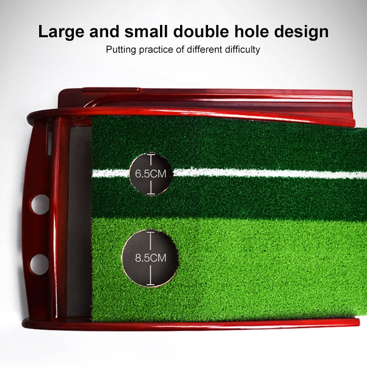 PGM 3.5m Golf Solid Wood Putter Trainer Practice Set Training Mat, 3.5m