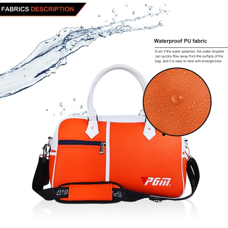 PGM Golf Ultra Light Portable PU Ball Bag Large Capacity Clothes Bag(Black), YWB017 Black, YWB017 Orange