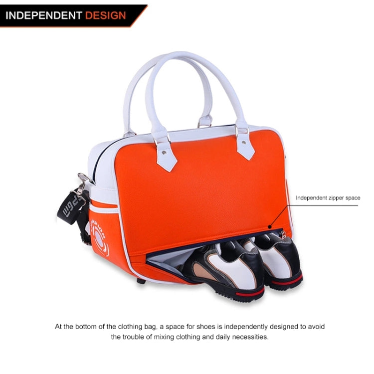 PGM Golf Ultra Light Portable PU Ball Bag Large Capacity Clothes Bag(Black), YWB017 Black, YWB017 Orange