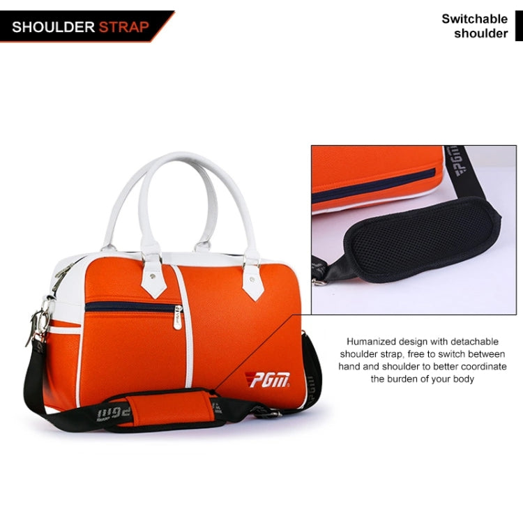 PGM Golf Ultra Light Portable PU Ball Bag Large Capacity Clothes Bag(Black), YWB017 Black, YWB017 Orange