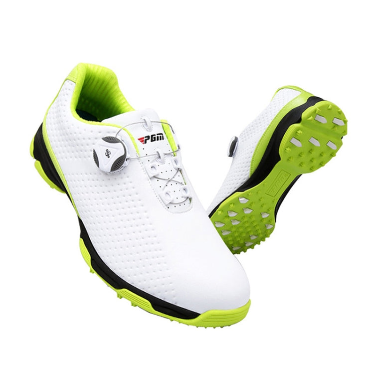 PGM Golf Breathable Rotating Buckle Sneakers Outdoor Sport Shoes for Men(Color:White Black Size:44), 39, 40, 41, 42, 43, 44, 45