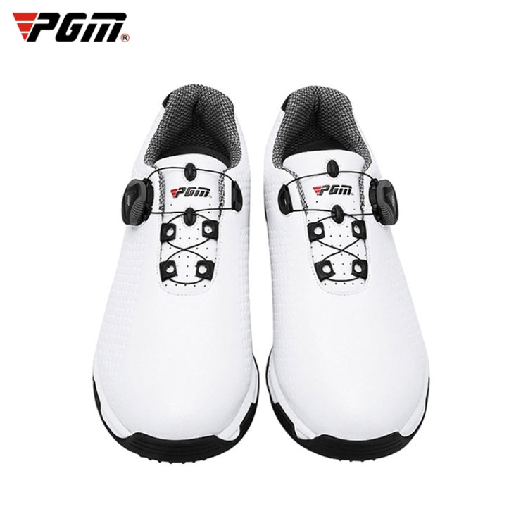 PGM Golf Breathable Rotating Buckle Sneakers Outdoor Sport Shoes for Men(Color:White Black Size:44), 39, 40, 41, 42, 43, 44, 45