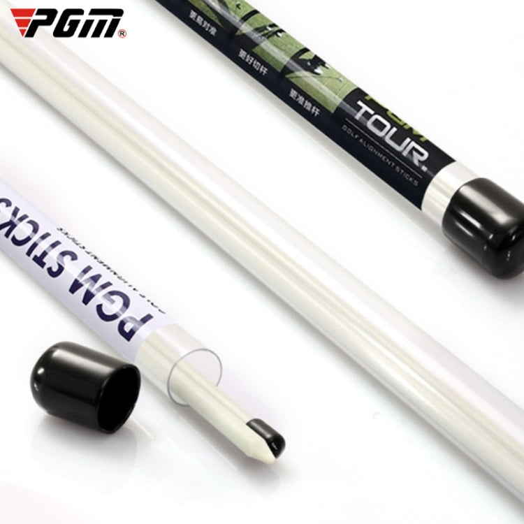 PGM 2 PCS Golf Alignment Sticks Fiberglass Training Aid Practice Rods for Correct Ball Direction(Color:Red Size:No Package), No Package, With Package