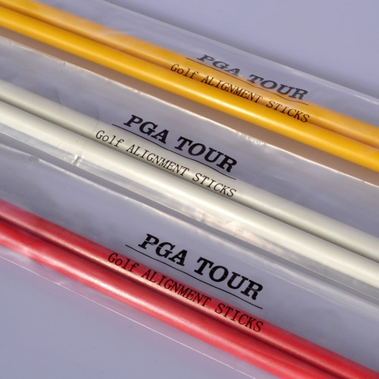 PGM 2 PCS Golf Alignment Sticks Fiberglass Training Aid Practice Rods for Correct Ball Direction(Color:Red Size:No Package), No Package, With Package
