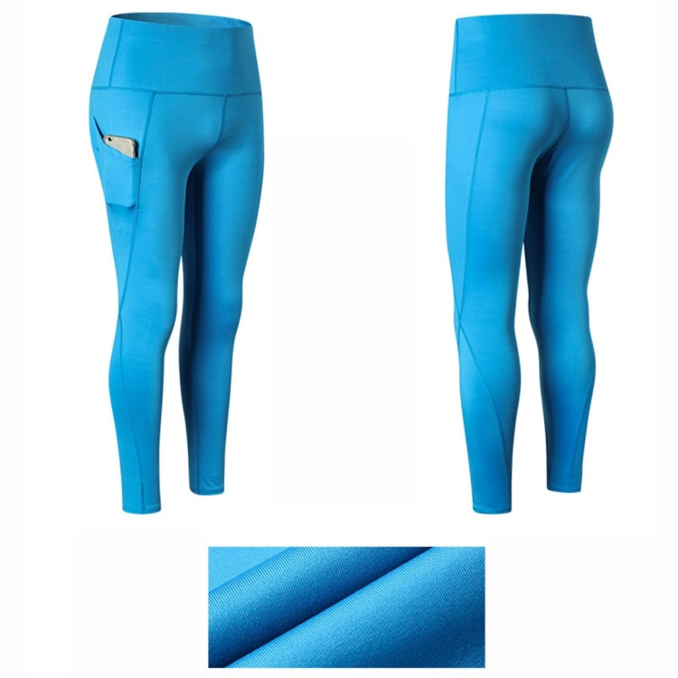 Super High Waist Slant Pocket Stretch Quick Drying Tights (Color:Colorful Gray Size:L), S, M, L, XL, XXL