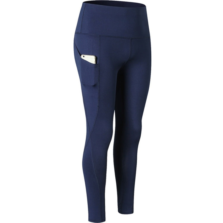 Super High Waist Slant Pocket Stretch Quick Drying Tights (Color:Colorful Gray Size:L), S, M, L, XL, XXL