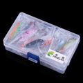 HENGJIA SPB30 30 PCS Sequin Set Metal Sequins False Bait Fresh Sea Bass Fishing Bait, Length: 2.5 to 4cm , Boxed, Boxed